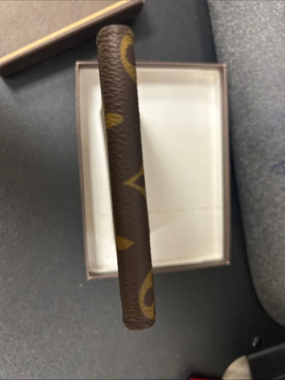 Louis Vuitton Brown Leather Card & Key Holder